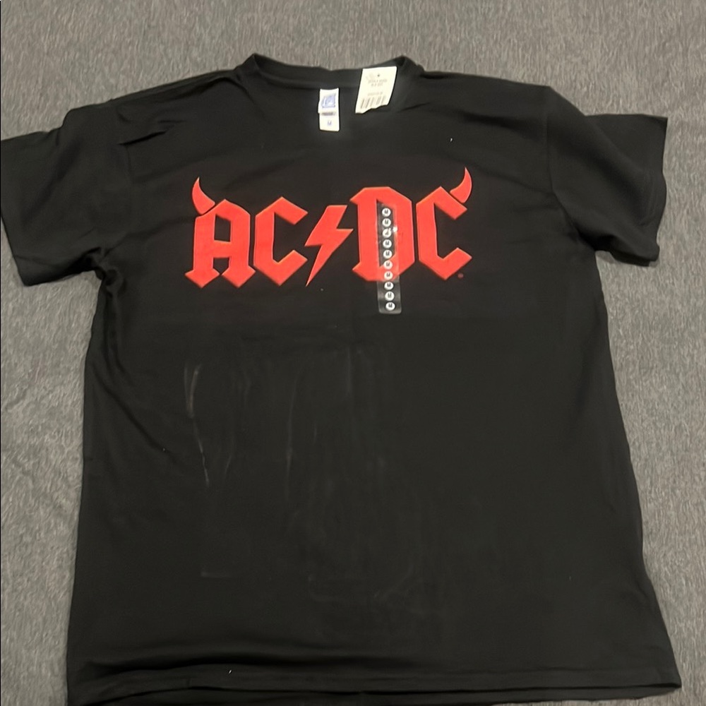 AC/DC Black and Red Short Sleeve Tee